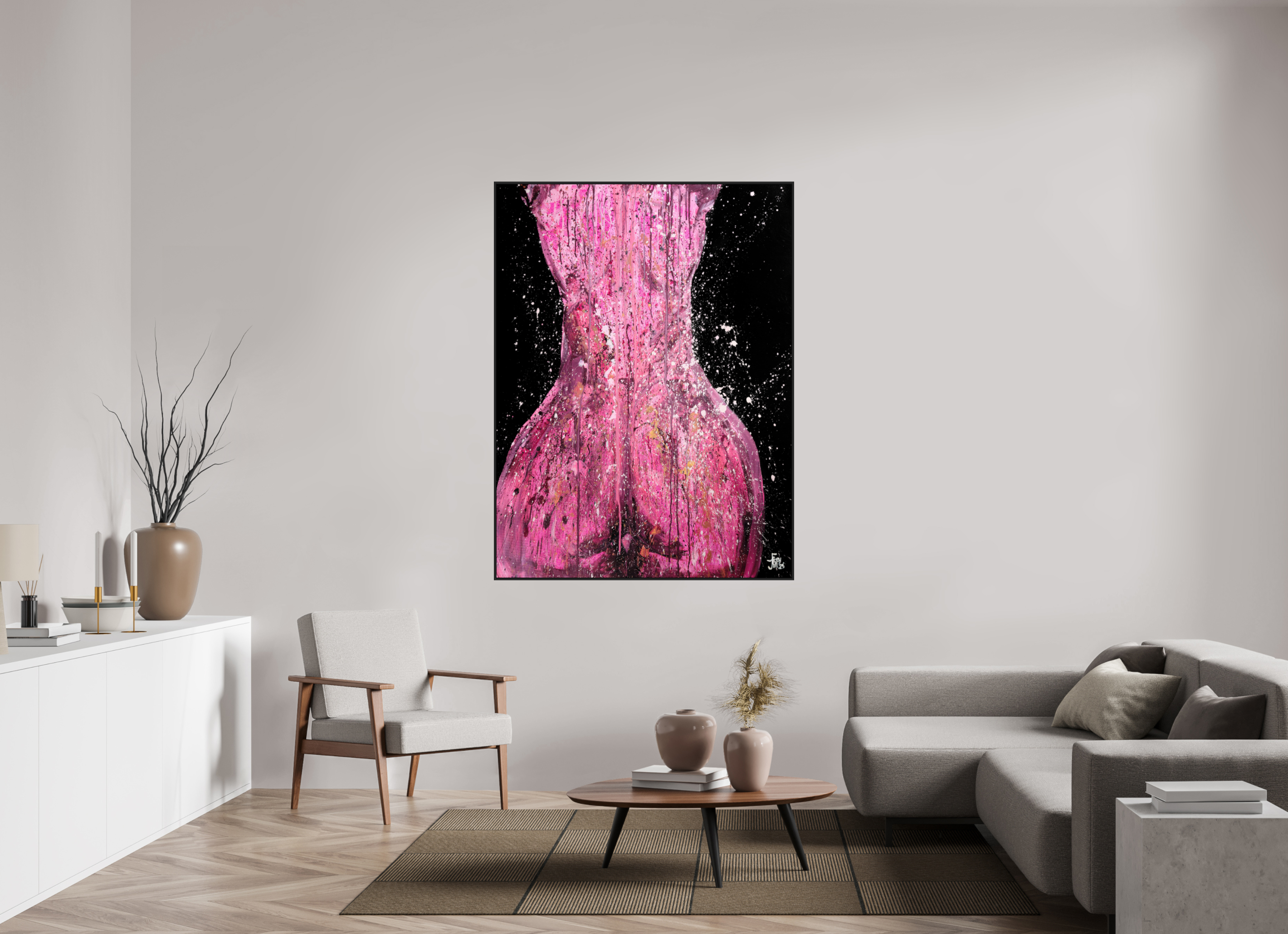 120 x 160 cm, RAHMEN Embodied.JFstudio (framed)