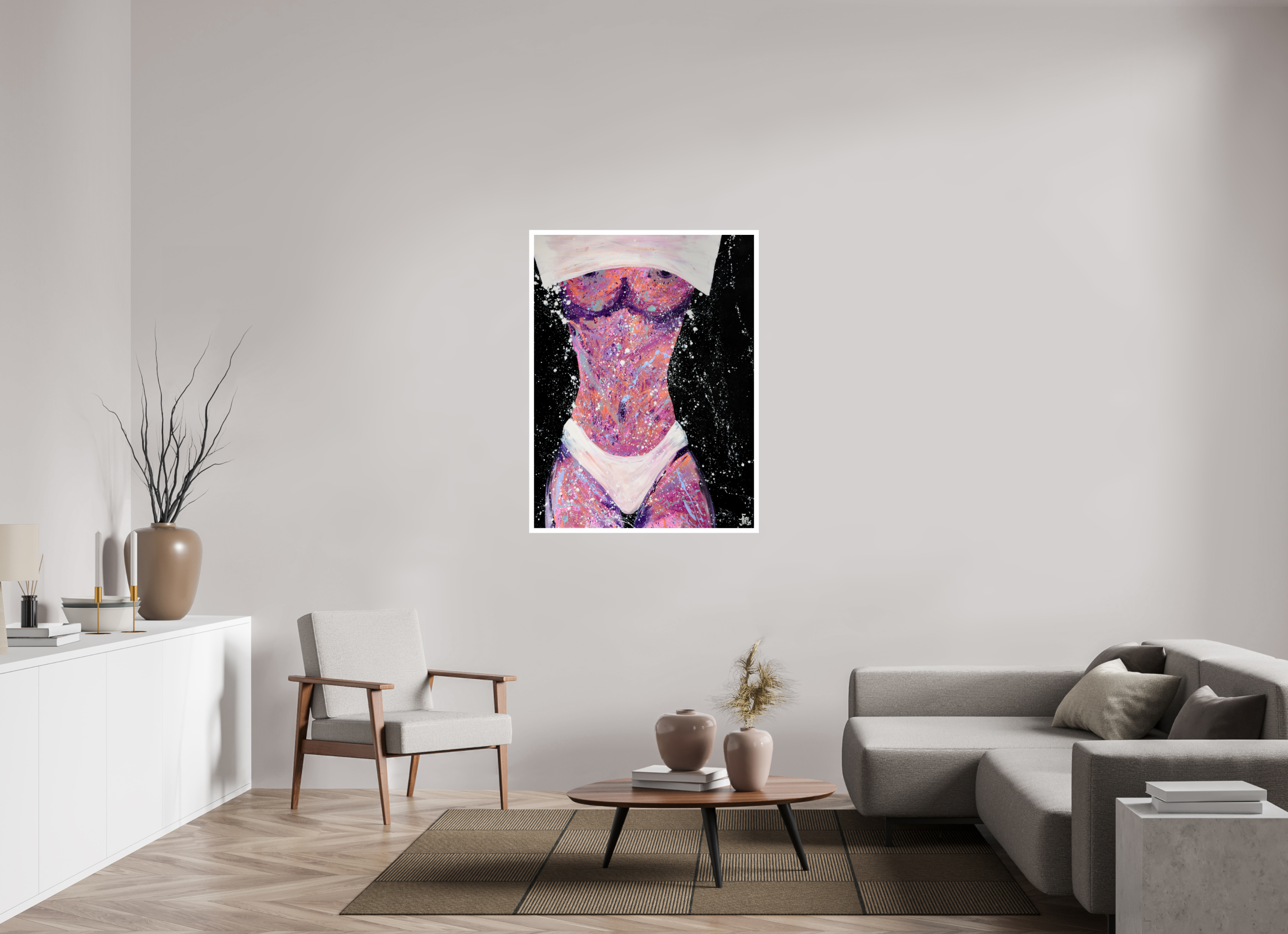 90 x 120 cm, Baryta my body - my rules