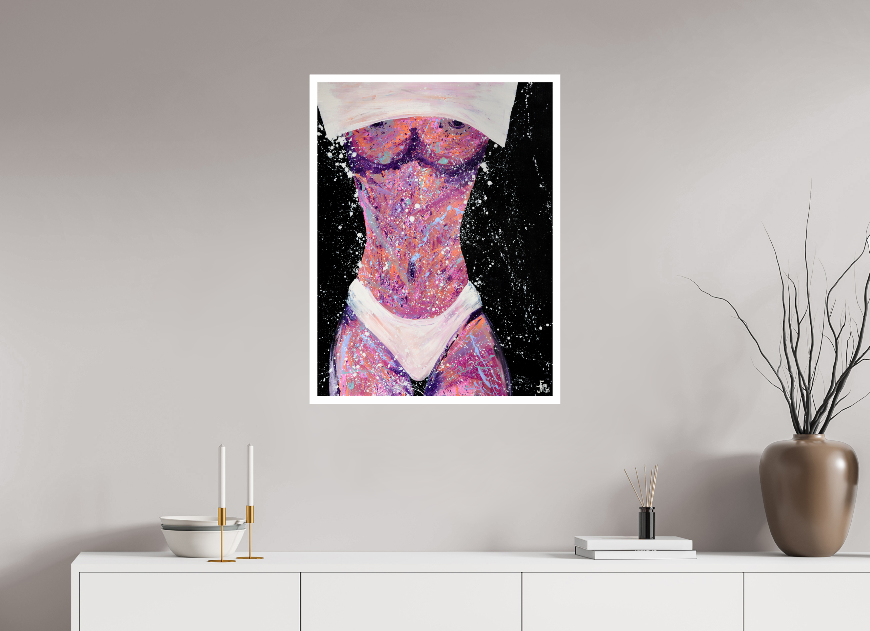 60 x 80 cm, Baryta my body - my rules